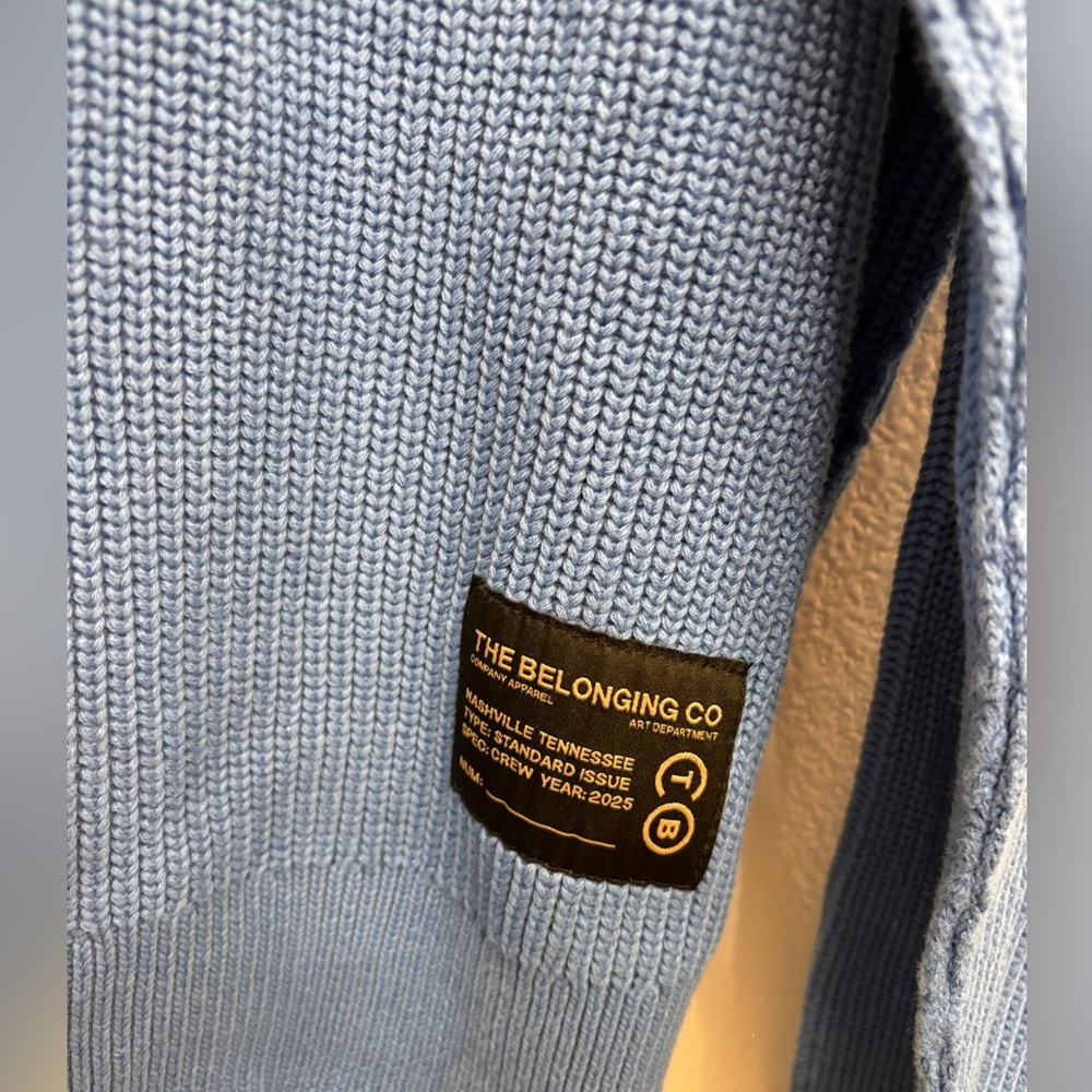 The Belonging Conference Church Merch Apparel Blue Sweater Unisex NWOT XL - Picture 8 of 14
